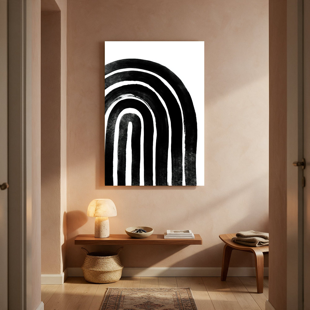 Ink Rainbow Arch — Portrait Living Room- Final