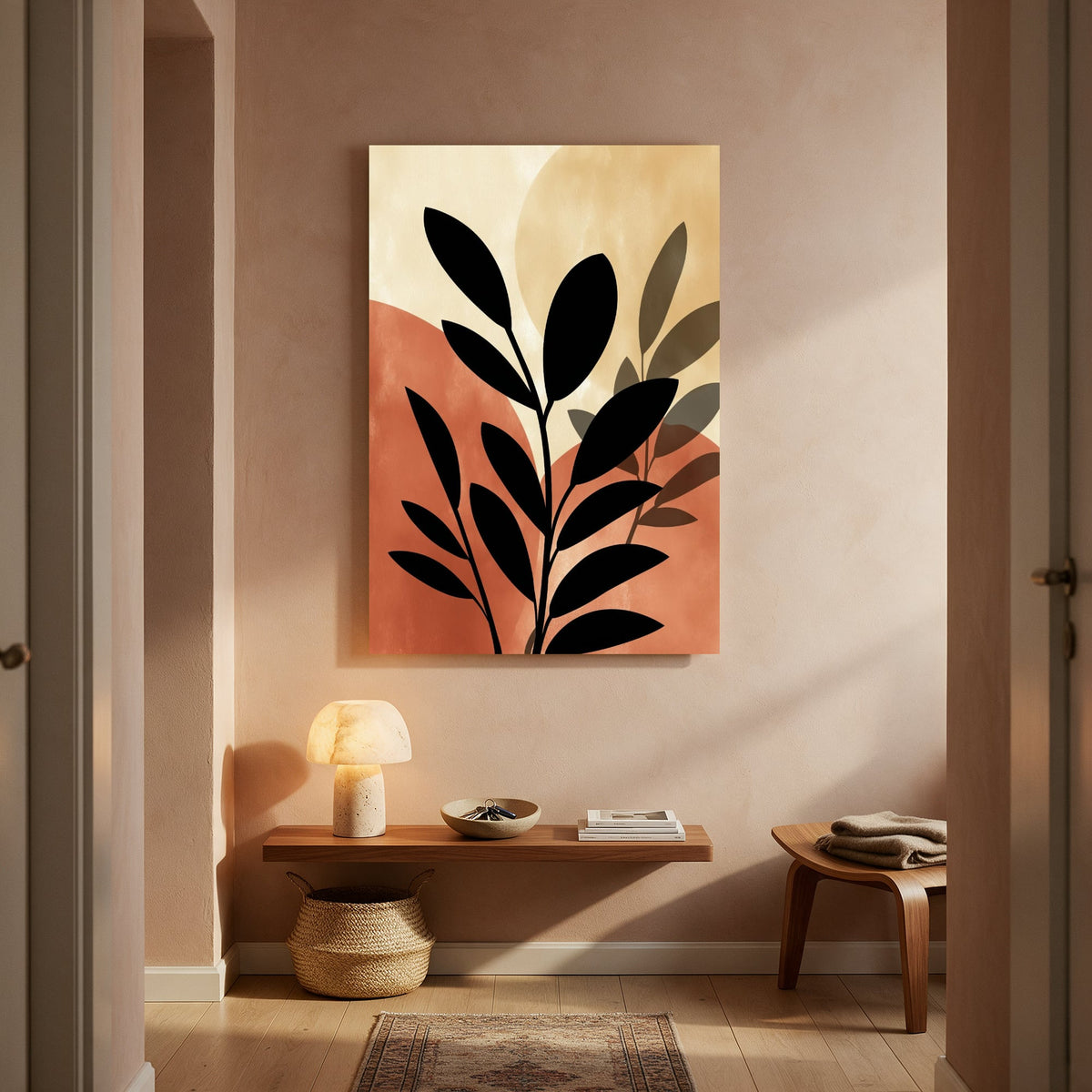 Branch on Terracotta Gradient — Portrait Living Room- Final