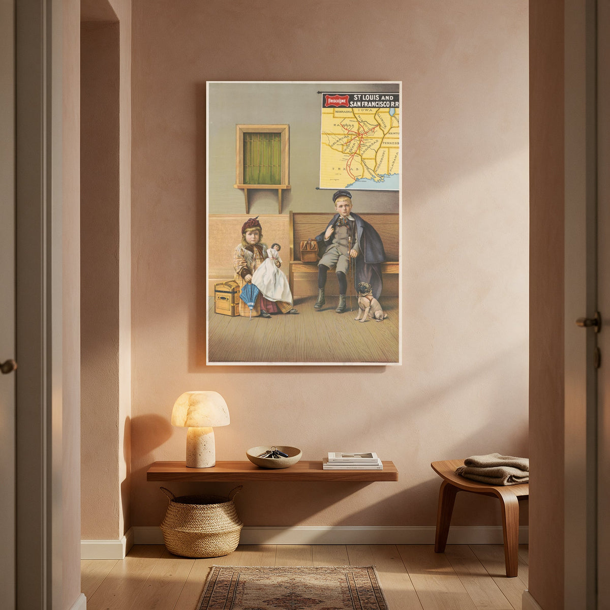 Waiting Children at the Station — Portrait Living Room- Final