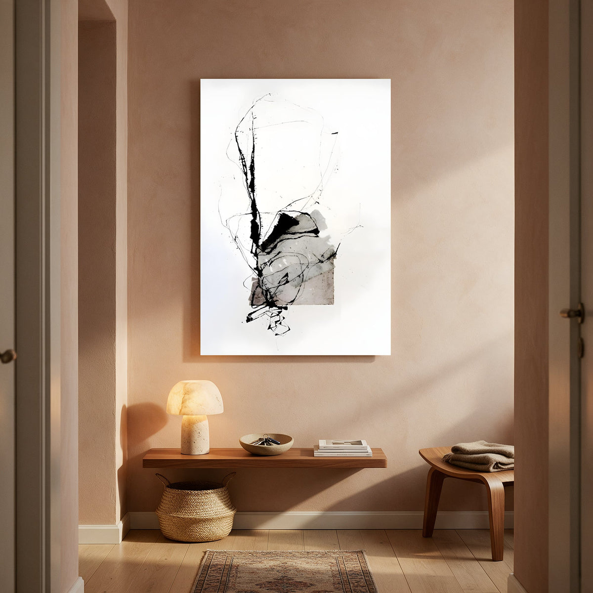 Ink Branch Sketch — Portrait Living Room- Final