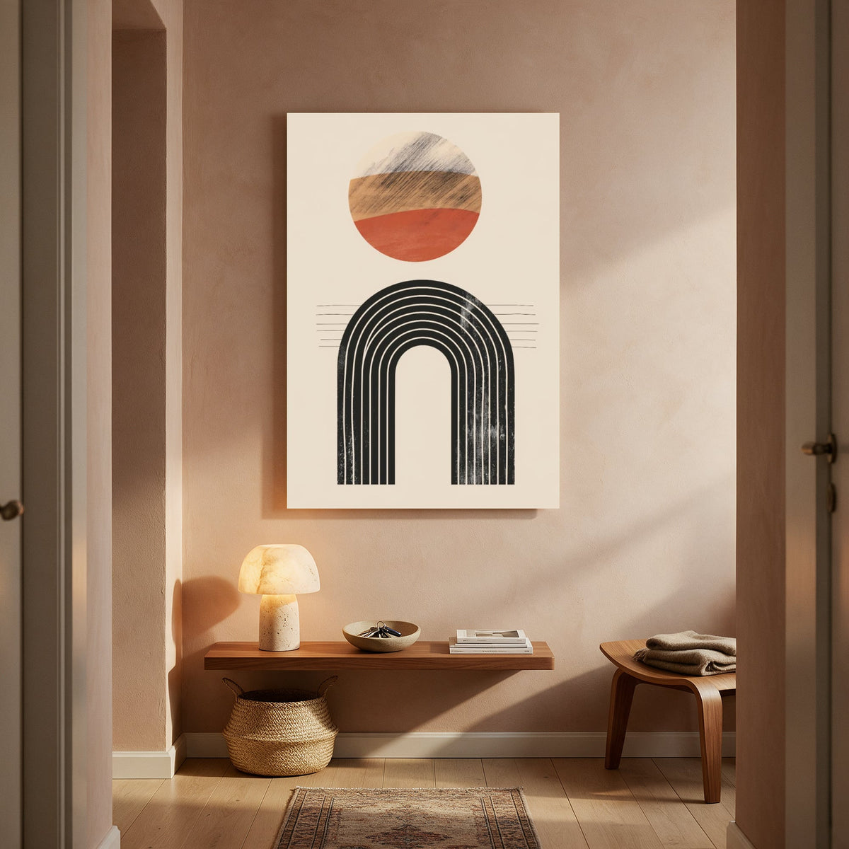 Weathered Sunrise Arch — Portrait Living Room- Final