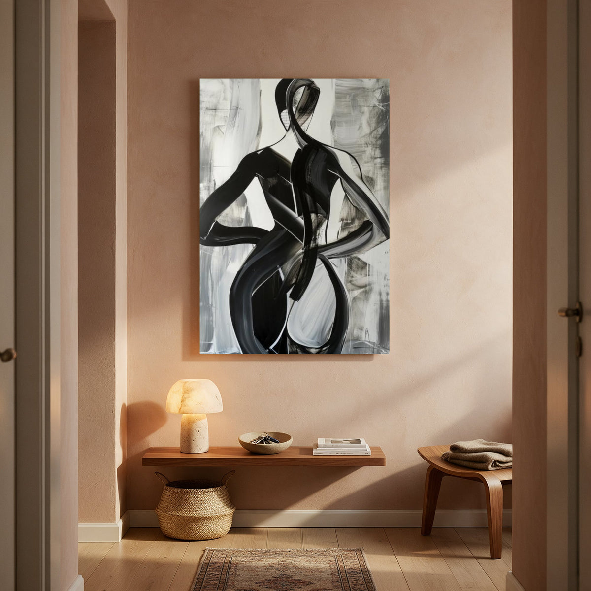 Black Curves Figure — Portrait Living Room- Final