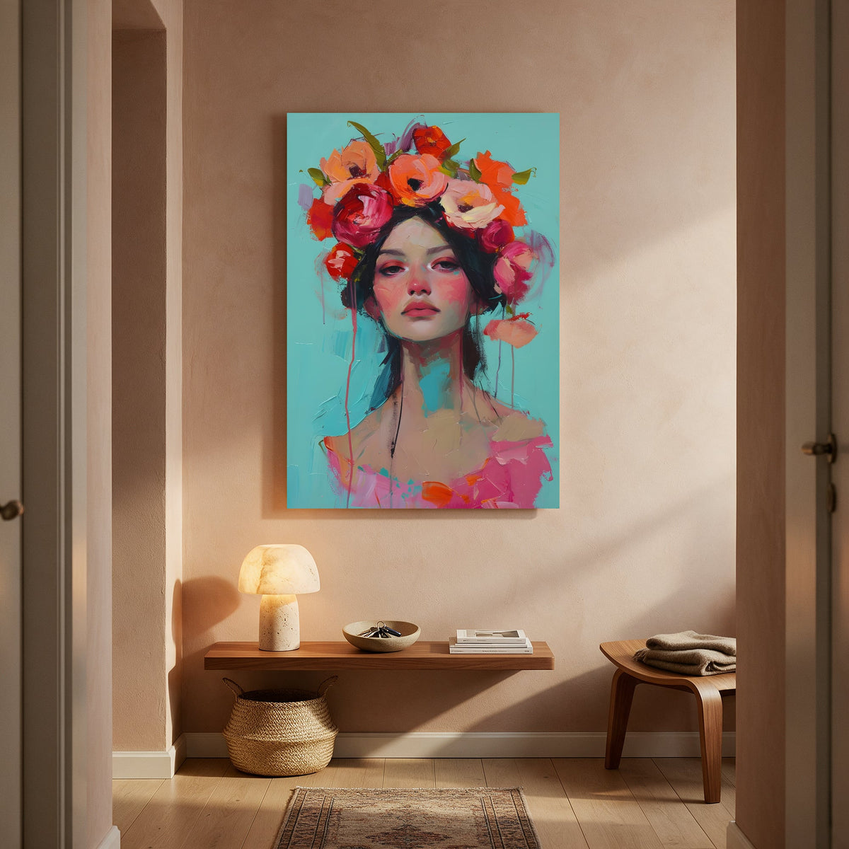 Flower Crown Girl — Portrait Living Room- Final