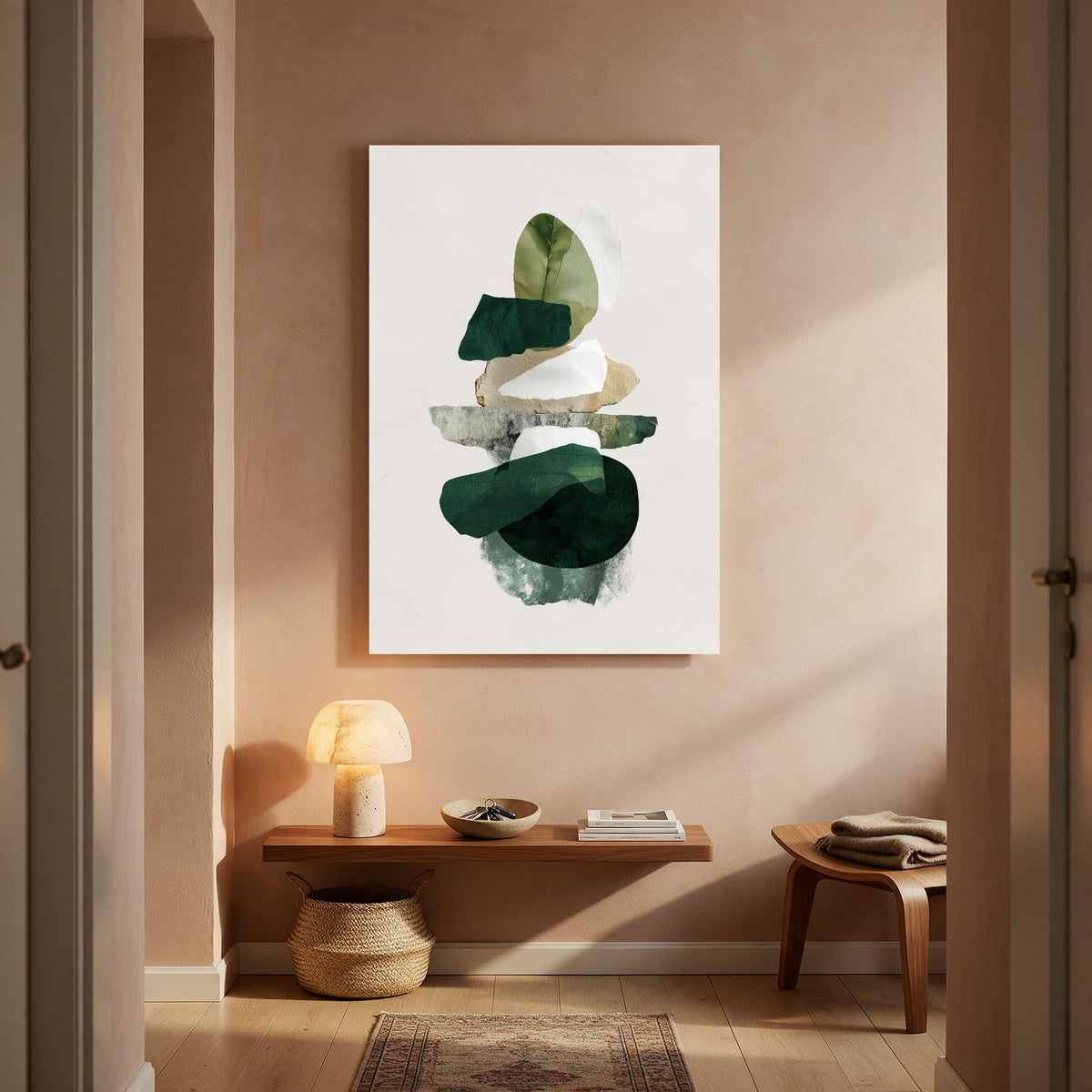 Sage Stone Balance — Portrait Living Room- Final