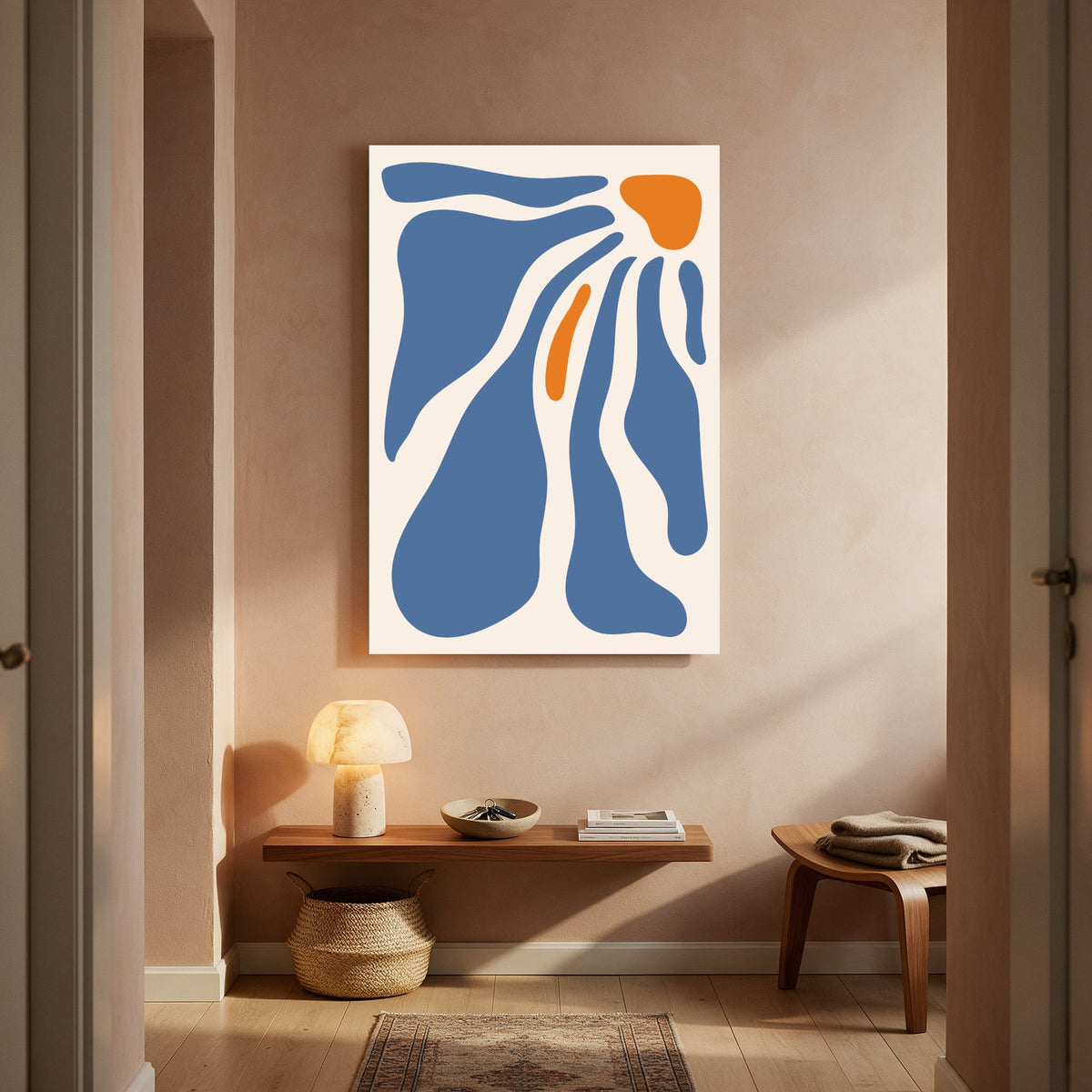 Ocean Flame Bloom — Portrait Living Room- Final