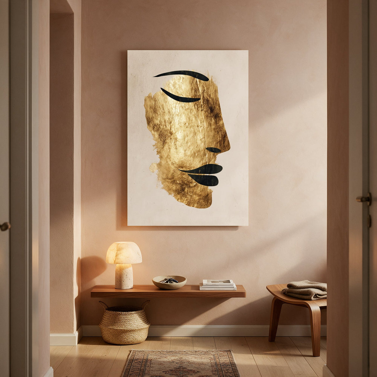 Golden Textured Profile — Portrait Living Room- Final