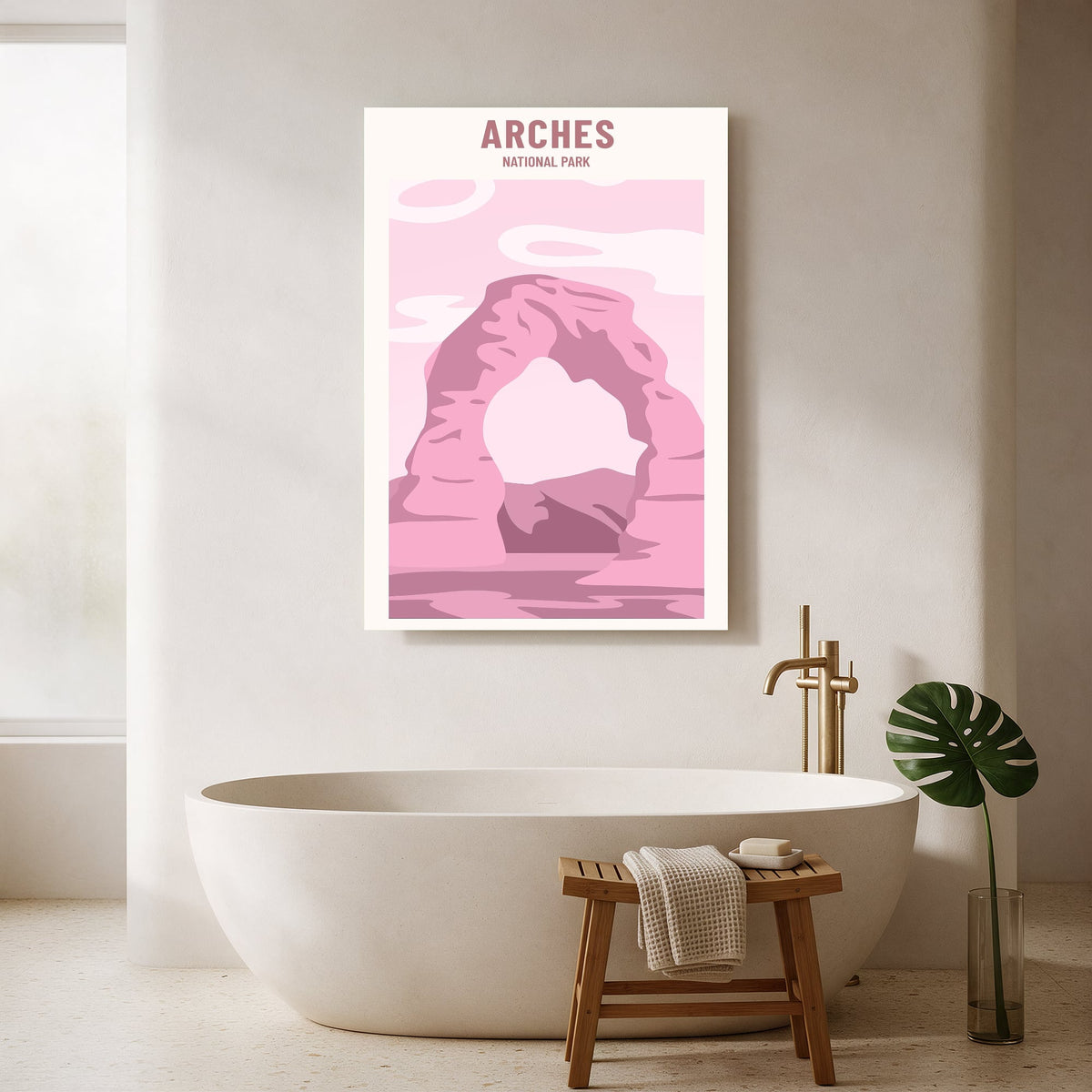 Arches National Park Poster — Portrait Bathroom Final