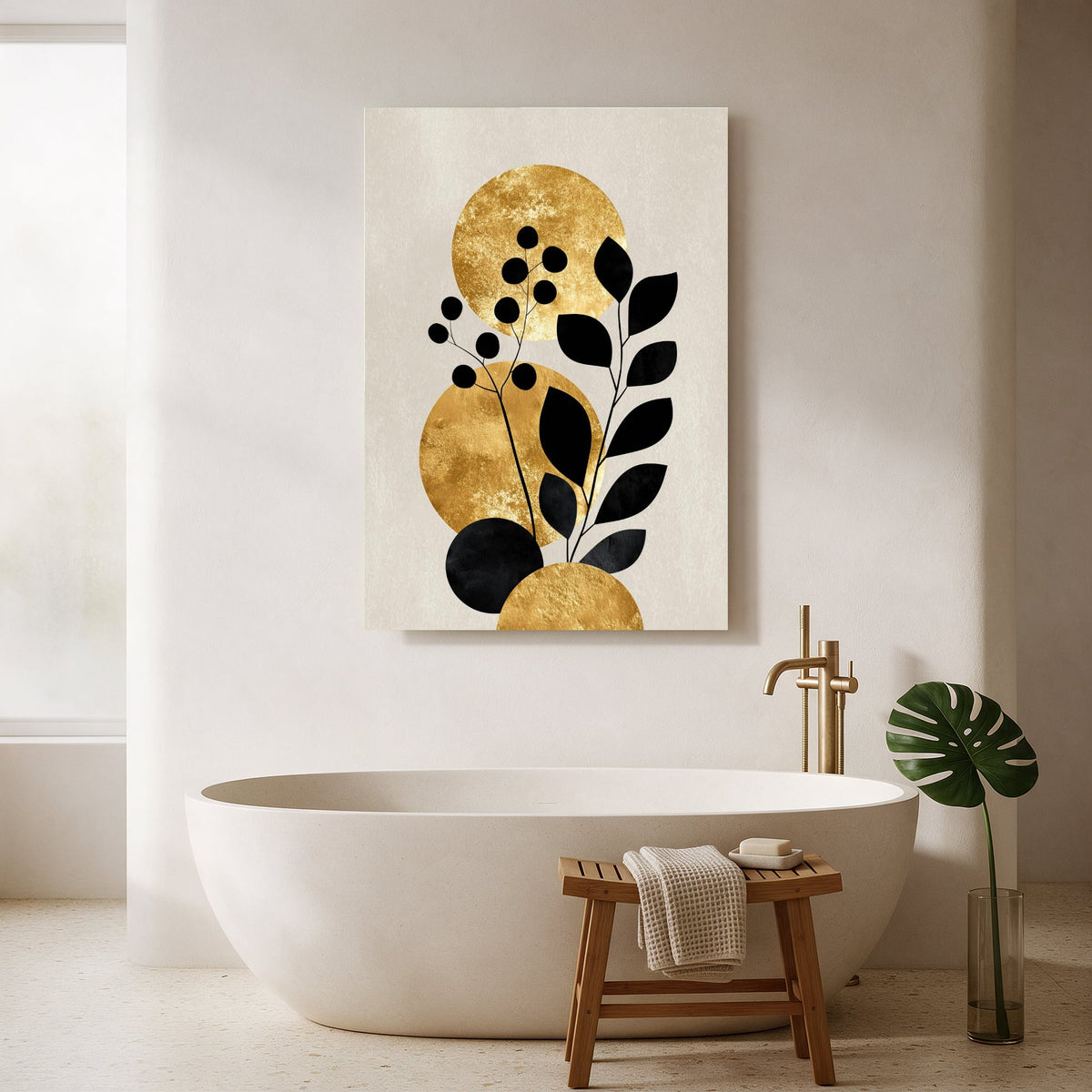 Golden Berry Branch — Portrait Bathroom Final