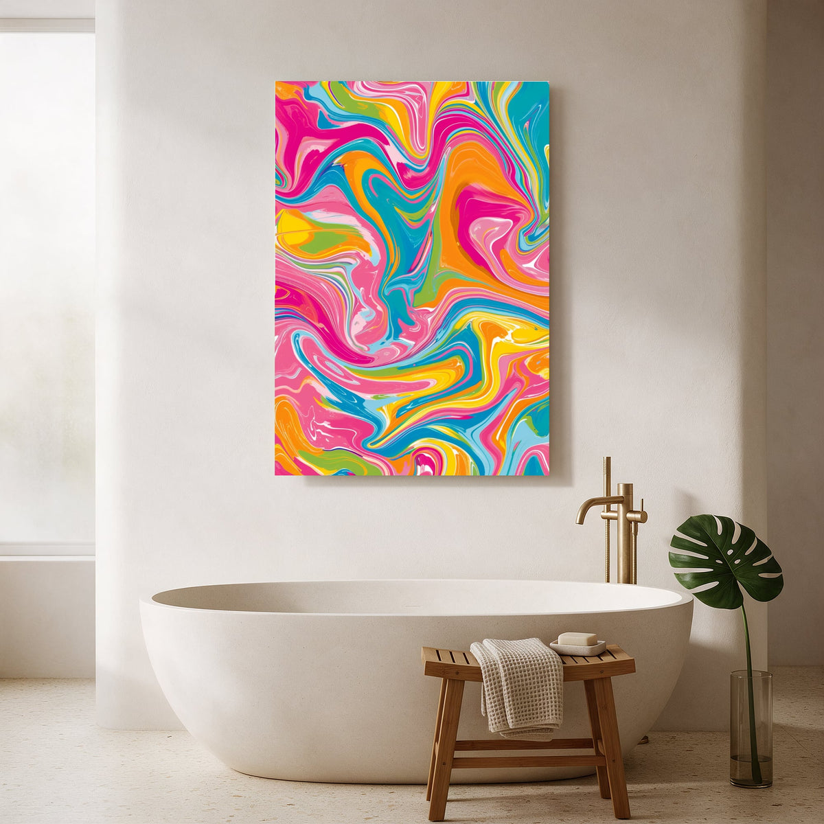 Golden Marble Swirl — Portrait Bathroom Final