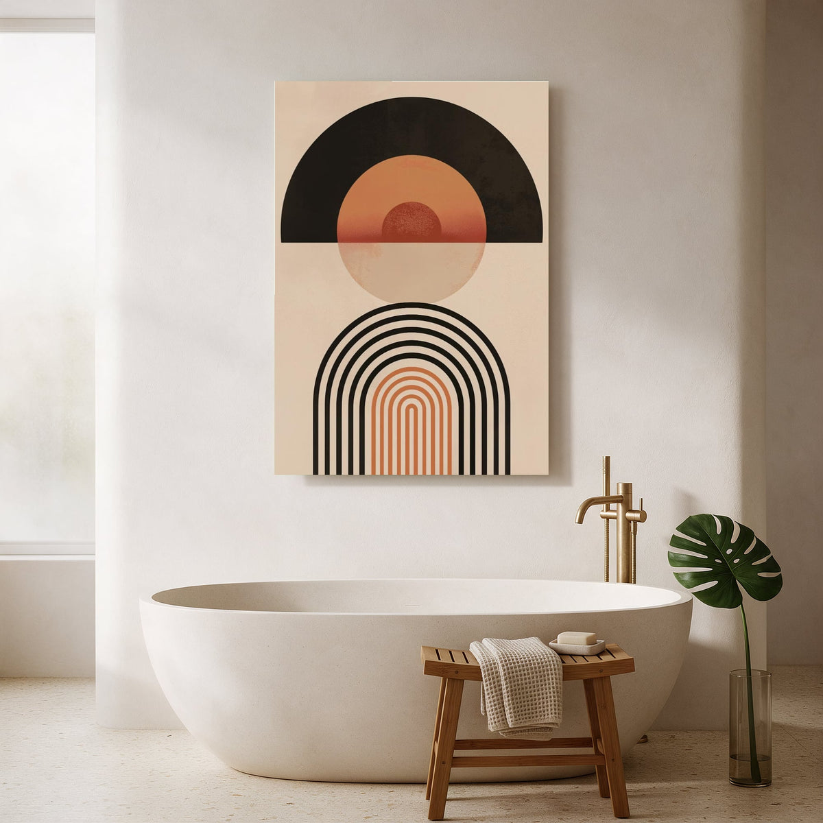 Terracotta Half-Moon Arch — Portrait Bathroom Final