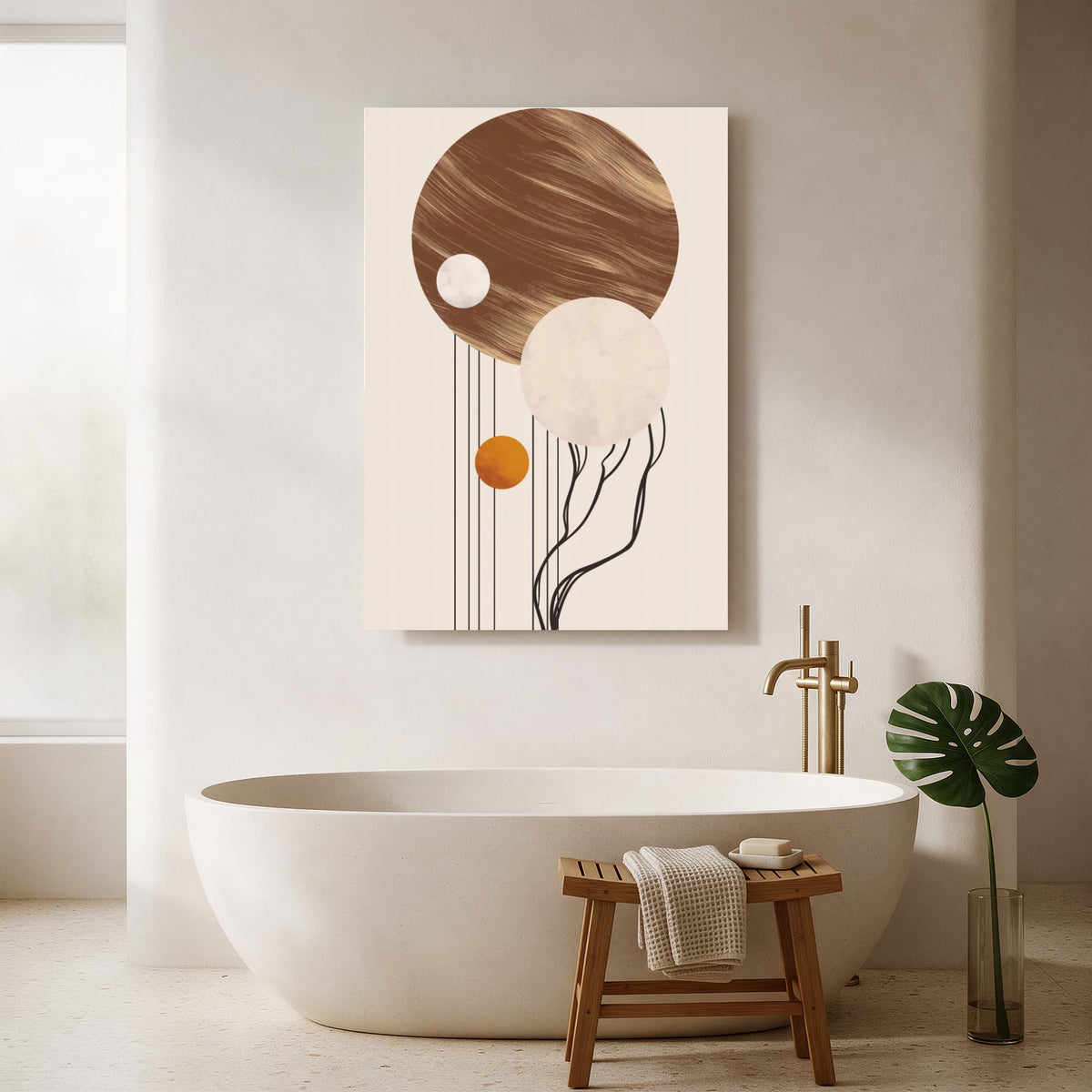Textured Moon Portrait — Portrait Bathroom Final
