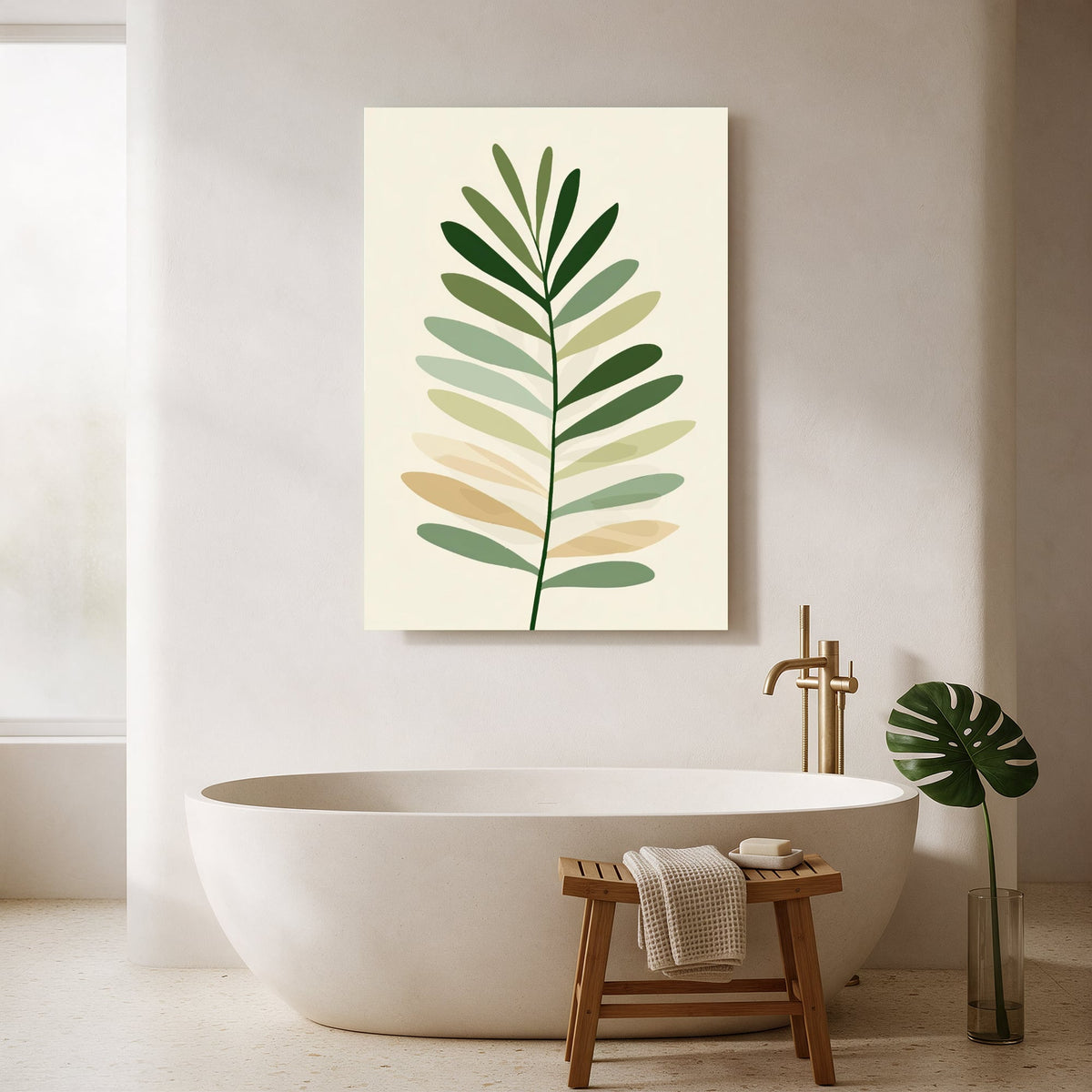 Simple Fern Study — Portrait Bathroom Final