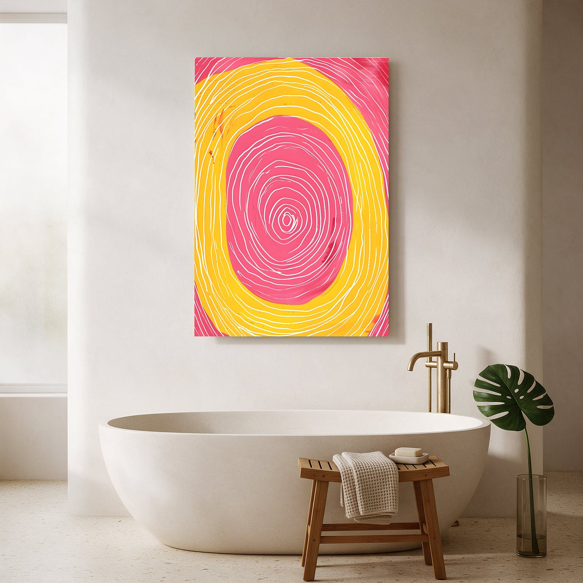 Pink Spiral Tunnel — Portrait Bathroom Final