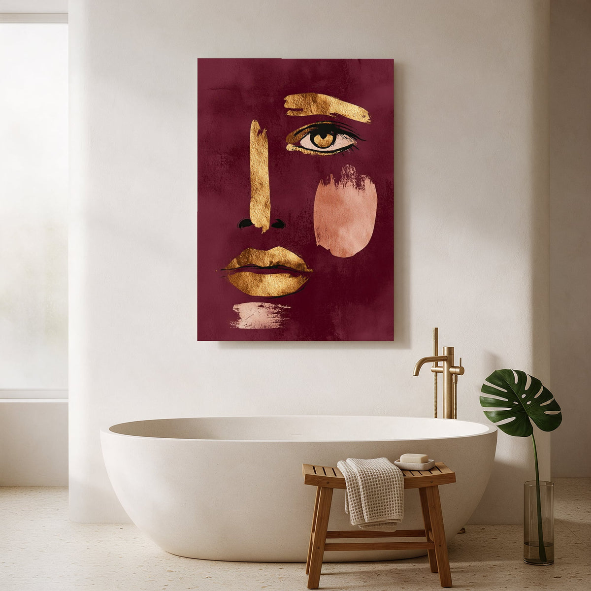 Golden Gaze Portrait — Portrait Bathroom Final