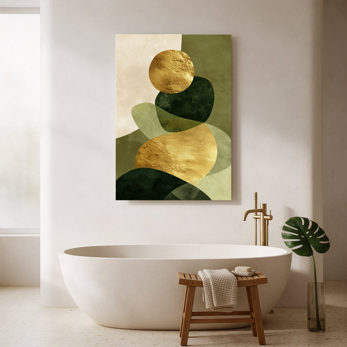 Golden Bowl Totem — Portrait Bathroom Final