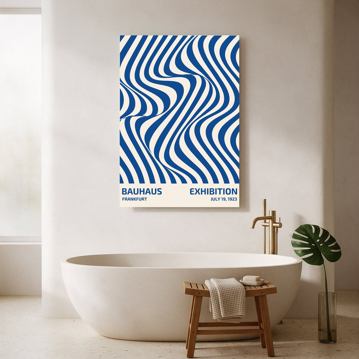 Bauhaus Blue Wave Exhibition — Portrait Bathroom Final