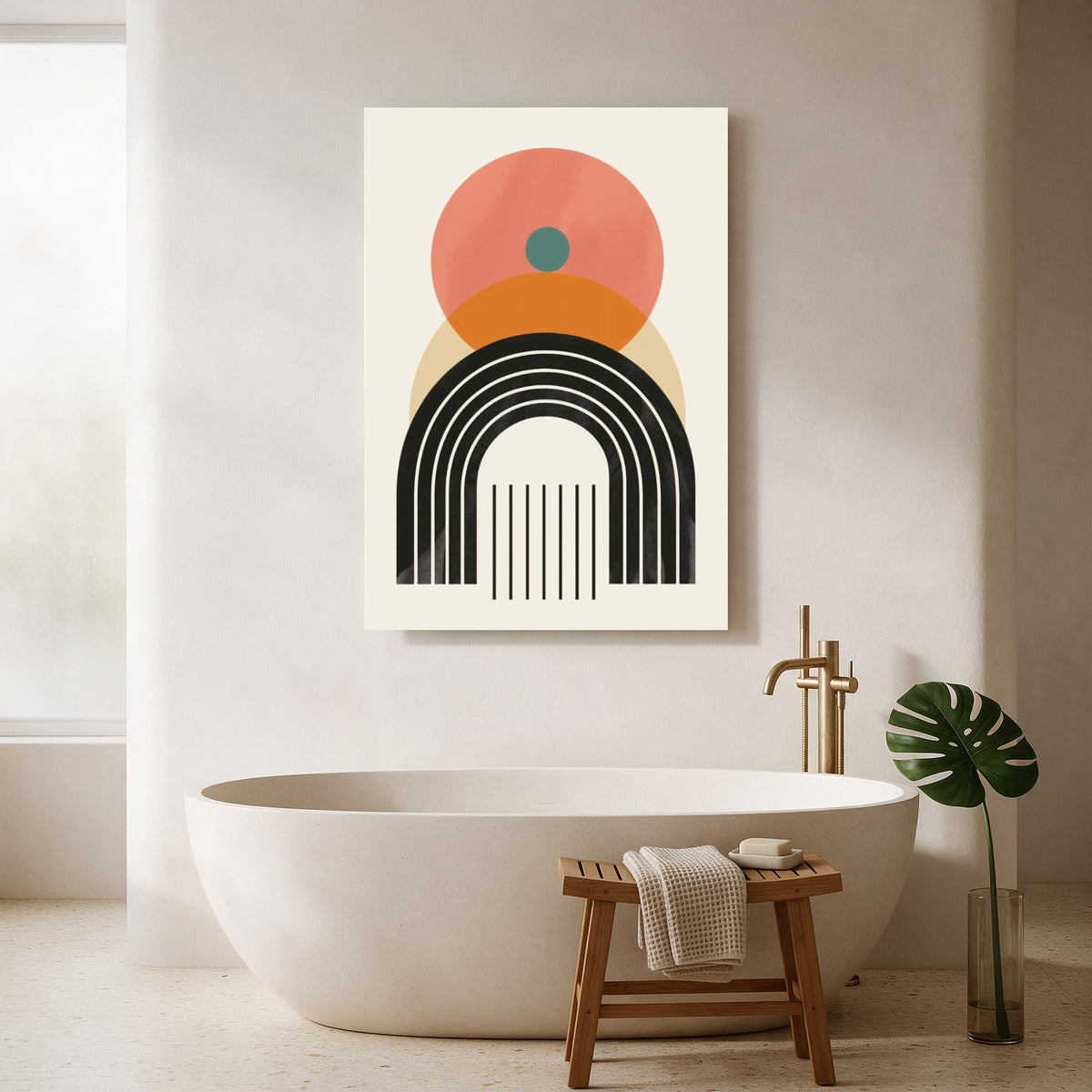 Blush Sunrise Arch — Portrait Bathroom Final