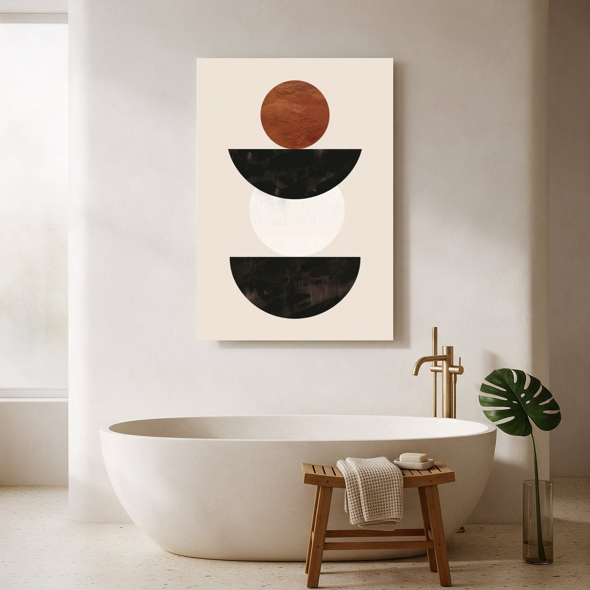 Neutral Tone Totem — Portrait Bathroom Final