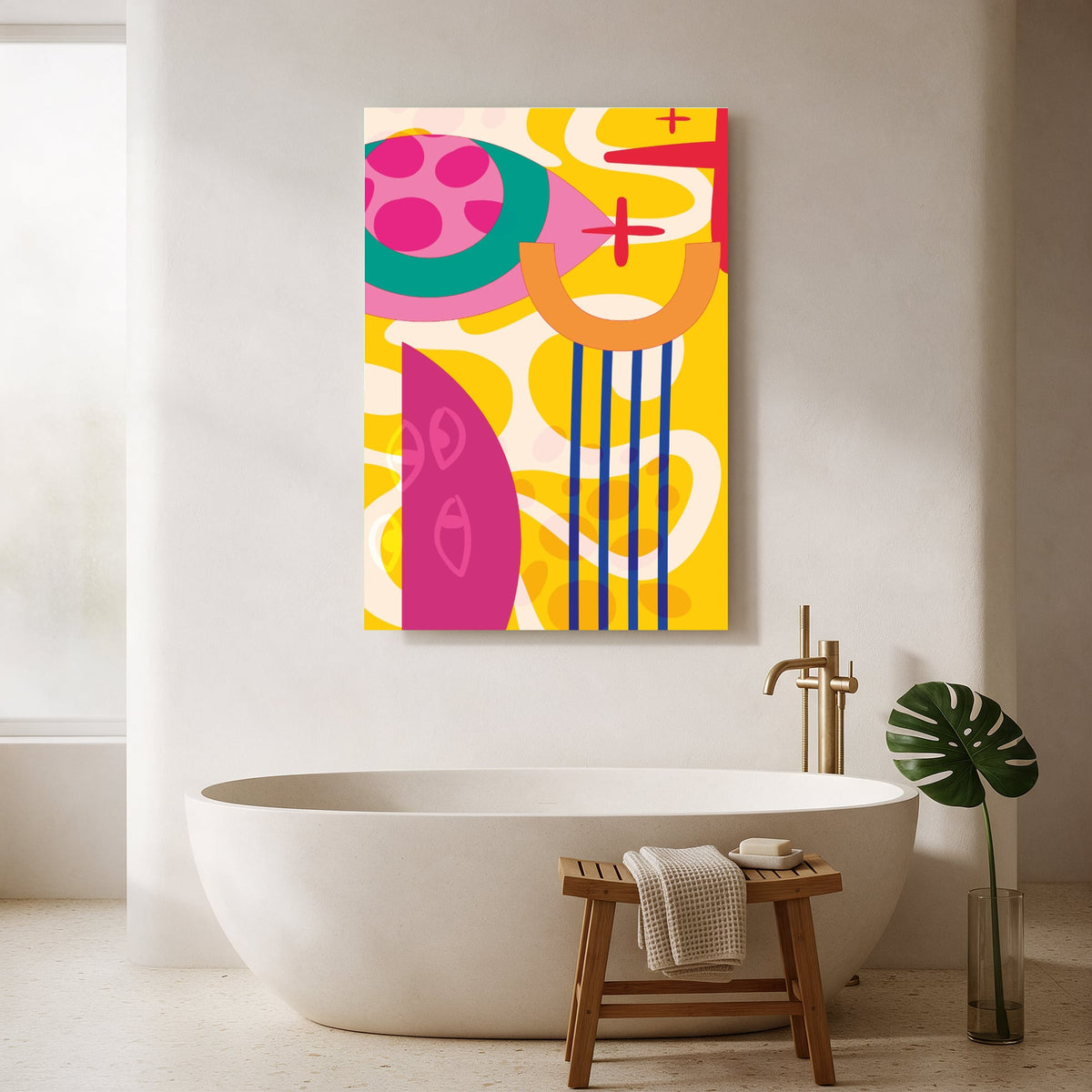 Carnival Color Collage — Portrait Bathroom Final