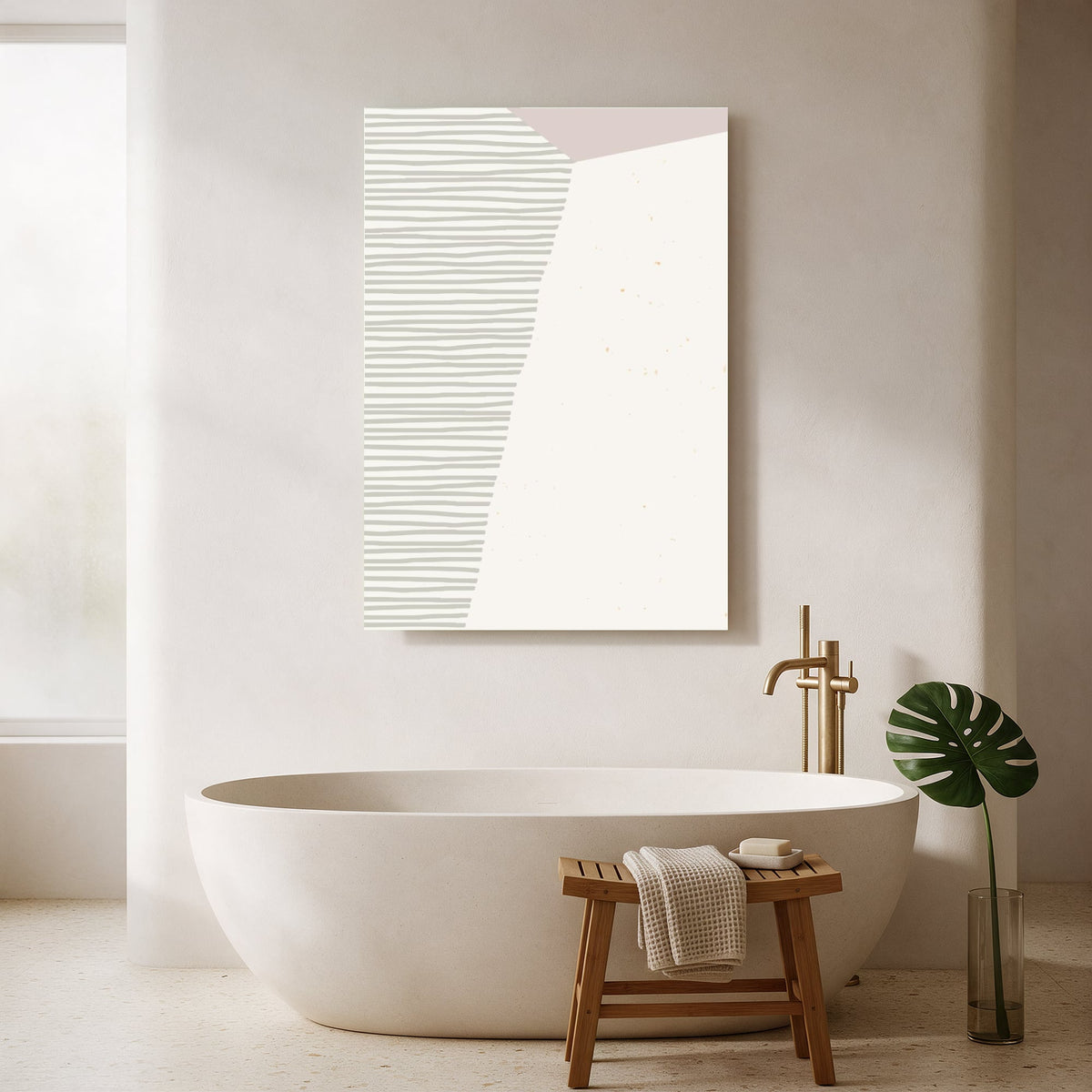 Stripe and Blush Panel — Portrait Bathroom Final
