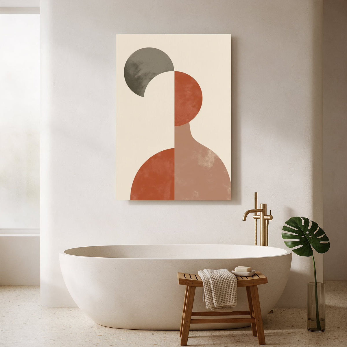 Terracotta Vase Silhouette — Portrait Bathroom Final