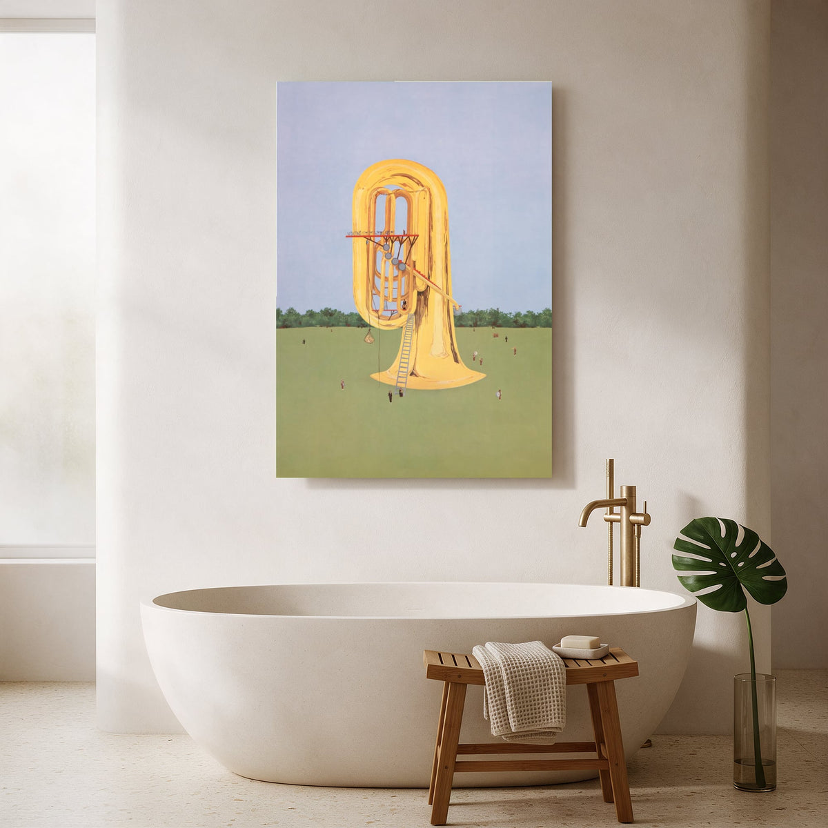 Giant Tuba in a Field — Portrait Bathroom Final