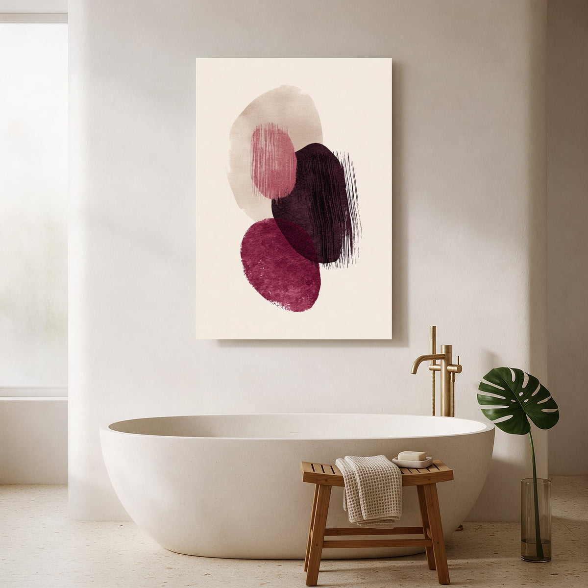 Organic Blob Trio — Portrait Bathroom Final