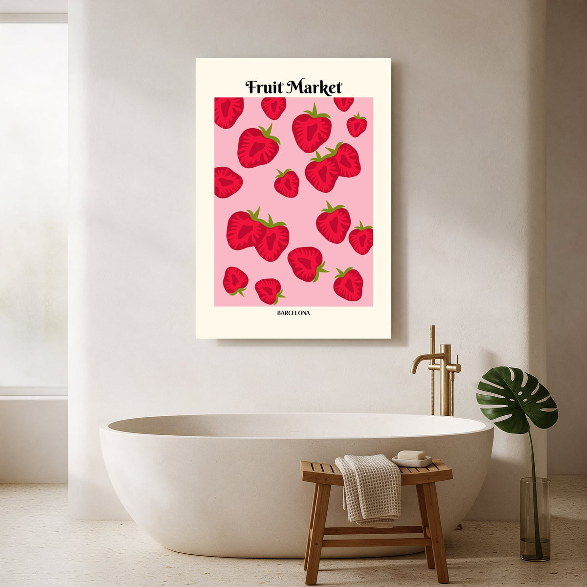 Strawberry Fruit Market — Portrait Bathroom Final