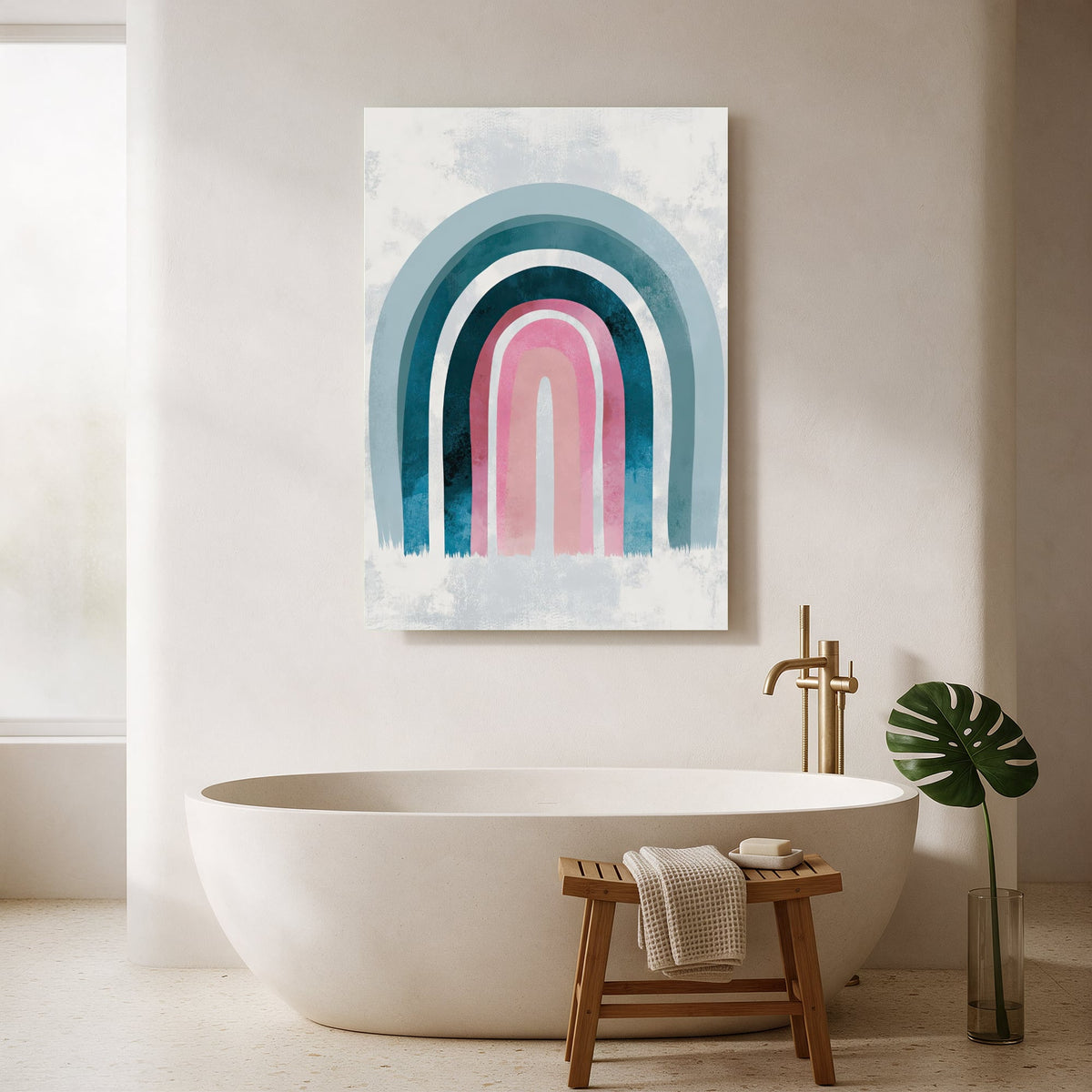 Pastel Rainbow Arch — Portrait Bathroom Final