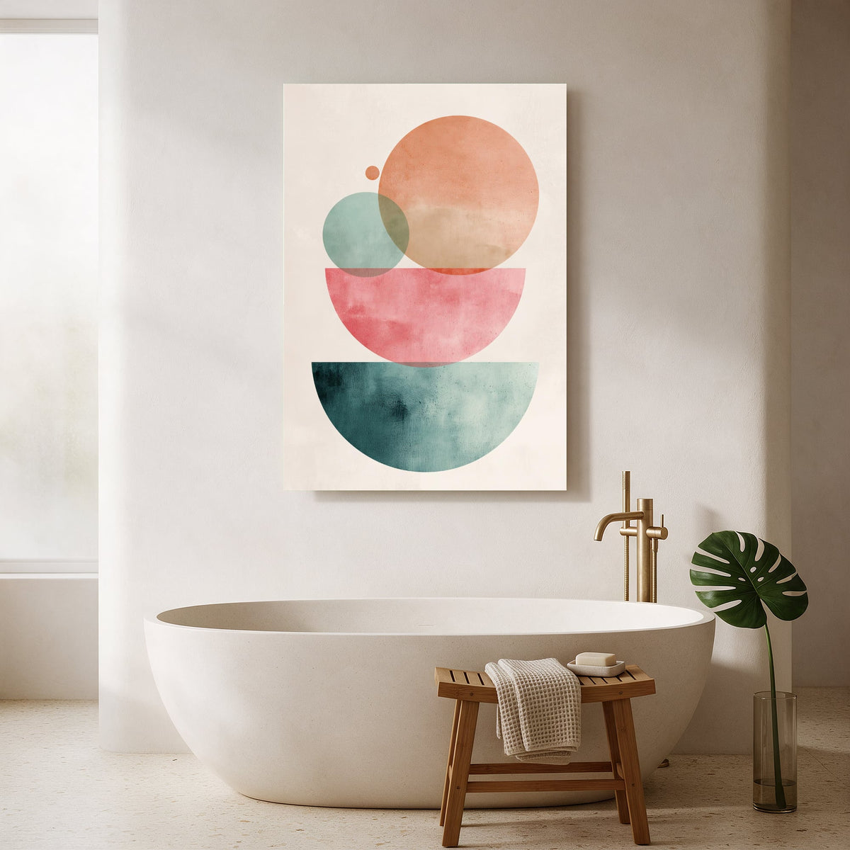 Coral Tone Totem — Portrait Bathroom Final