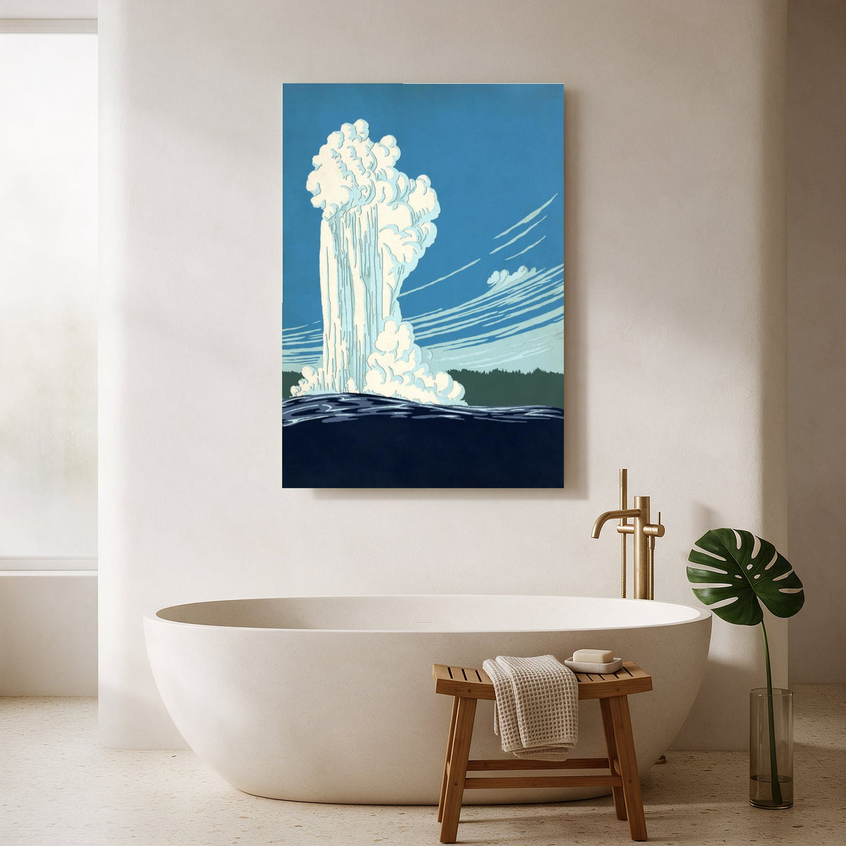 Geyser National Park Poster — Portrait Bathroom Final