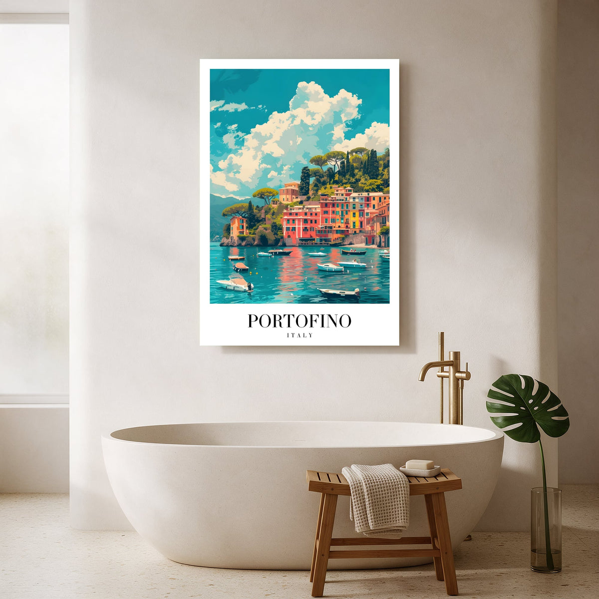 Portofino, Italy — Portrait Bathroom Final