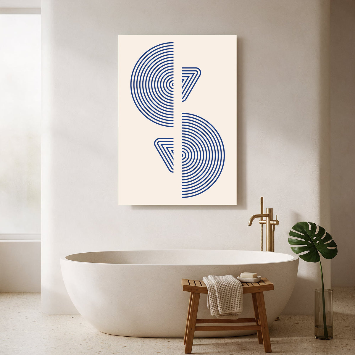 Cobalt Swirl Motif — Portrait Bathroom Final