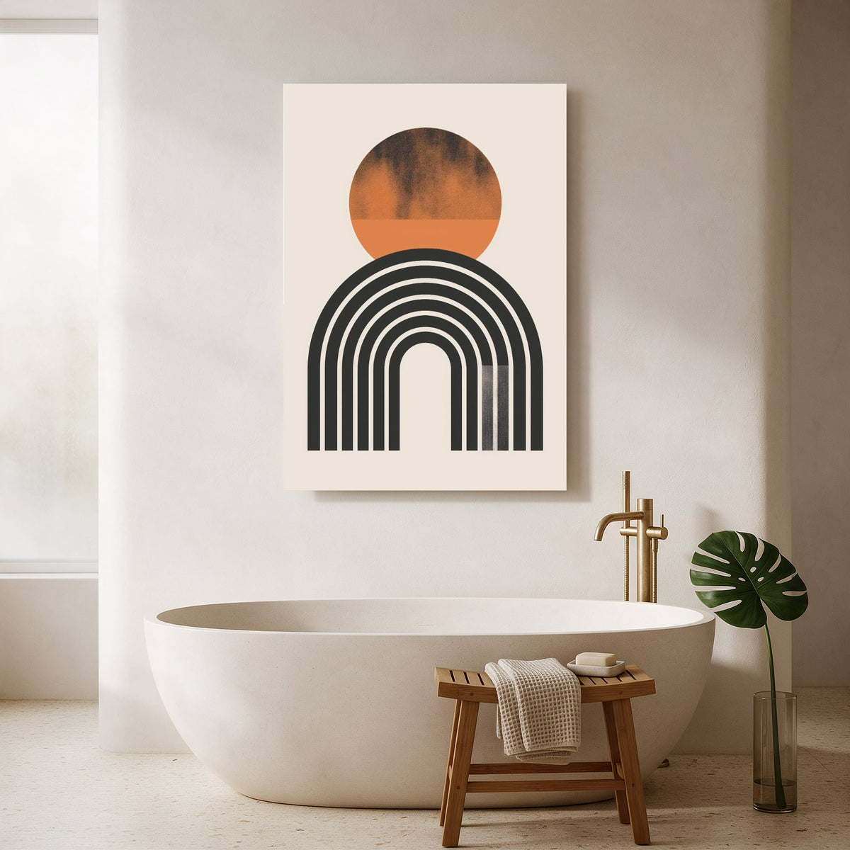 Warm Sunrise Arch — Portrait Bathroom Final