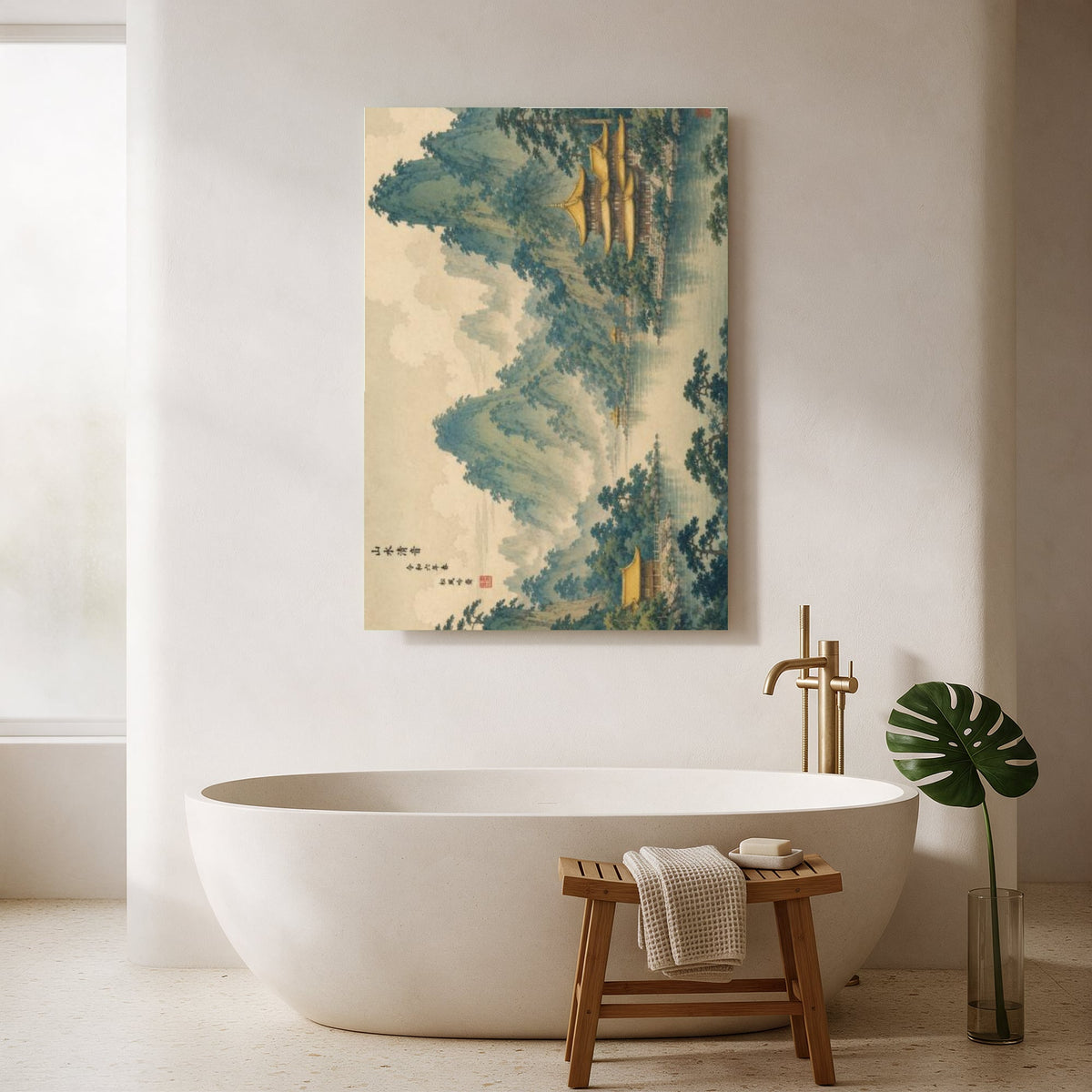 Golden Temple Lake — Portrait Bathroom Final