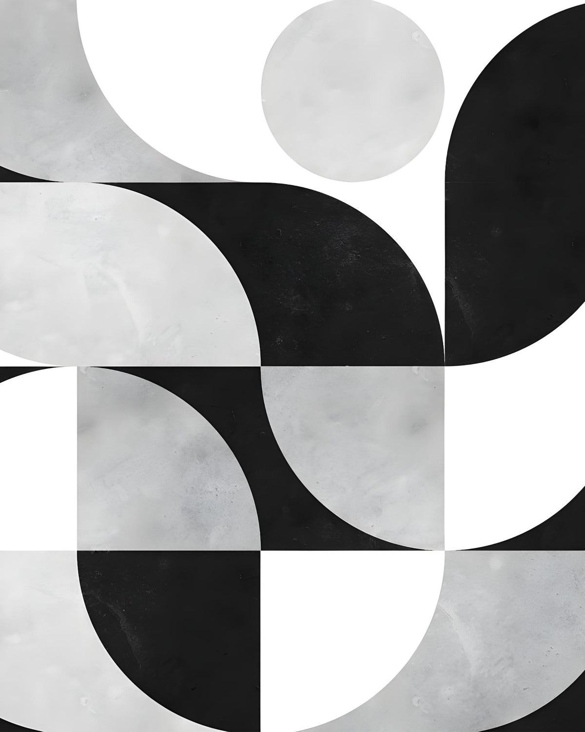 Mono Shapes Quarter Circles