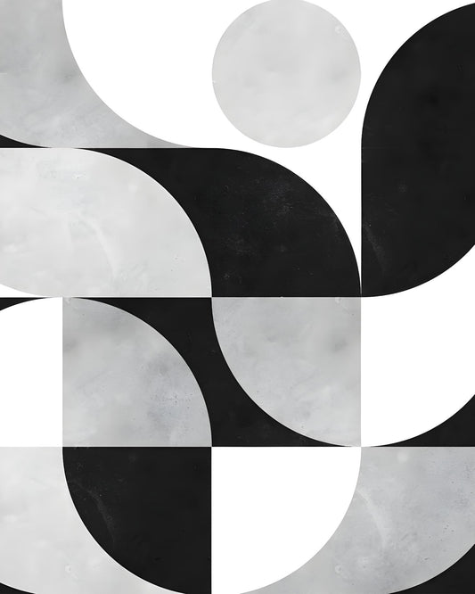 Mono Shapes Quarter Circles
