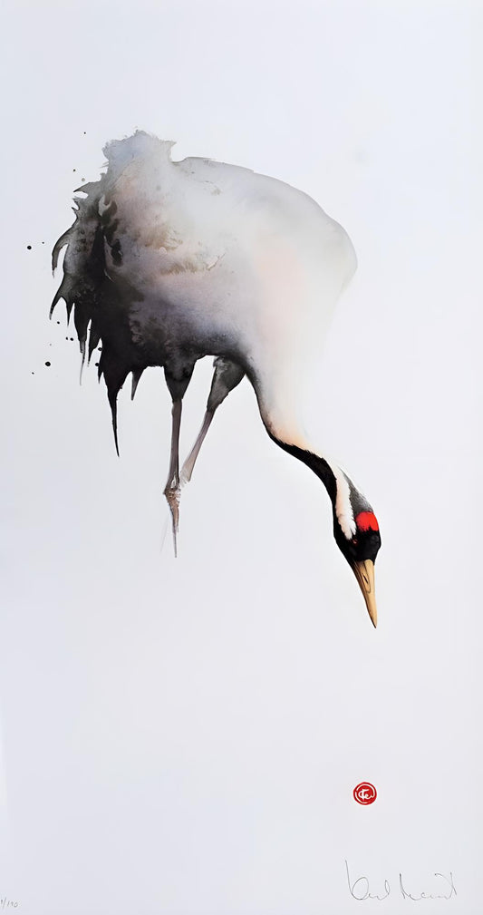 Crane in Watercolor