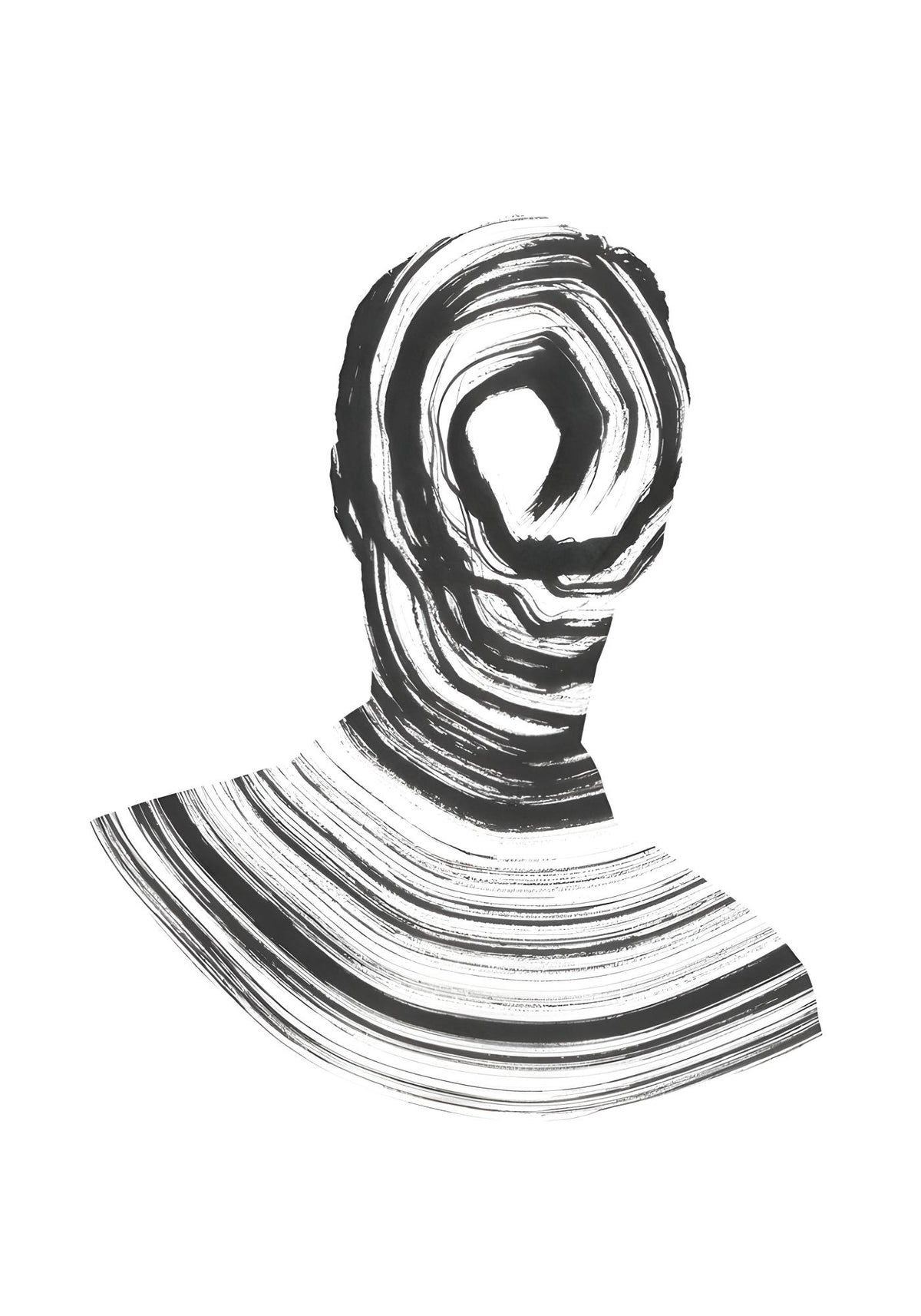 Spiral Head Bust