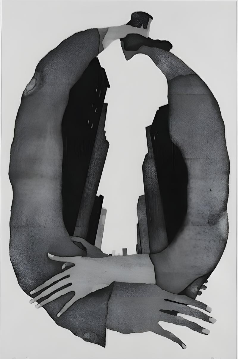Embracing Arms Silhouette