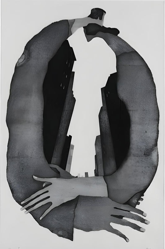 Embracing Arms Silhouette