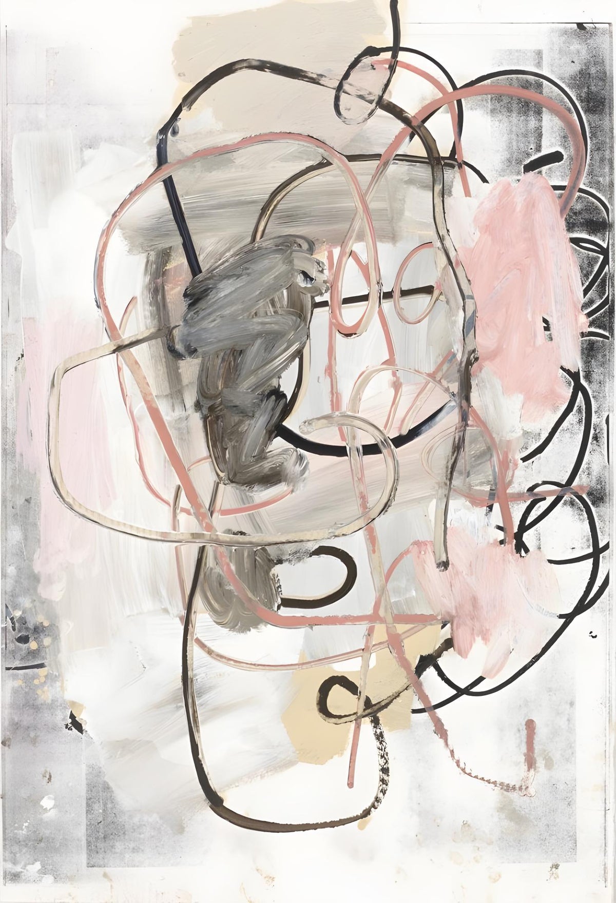 Blush Scribble Composition