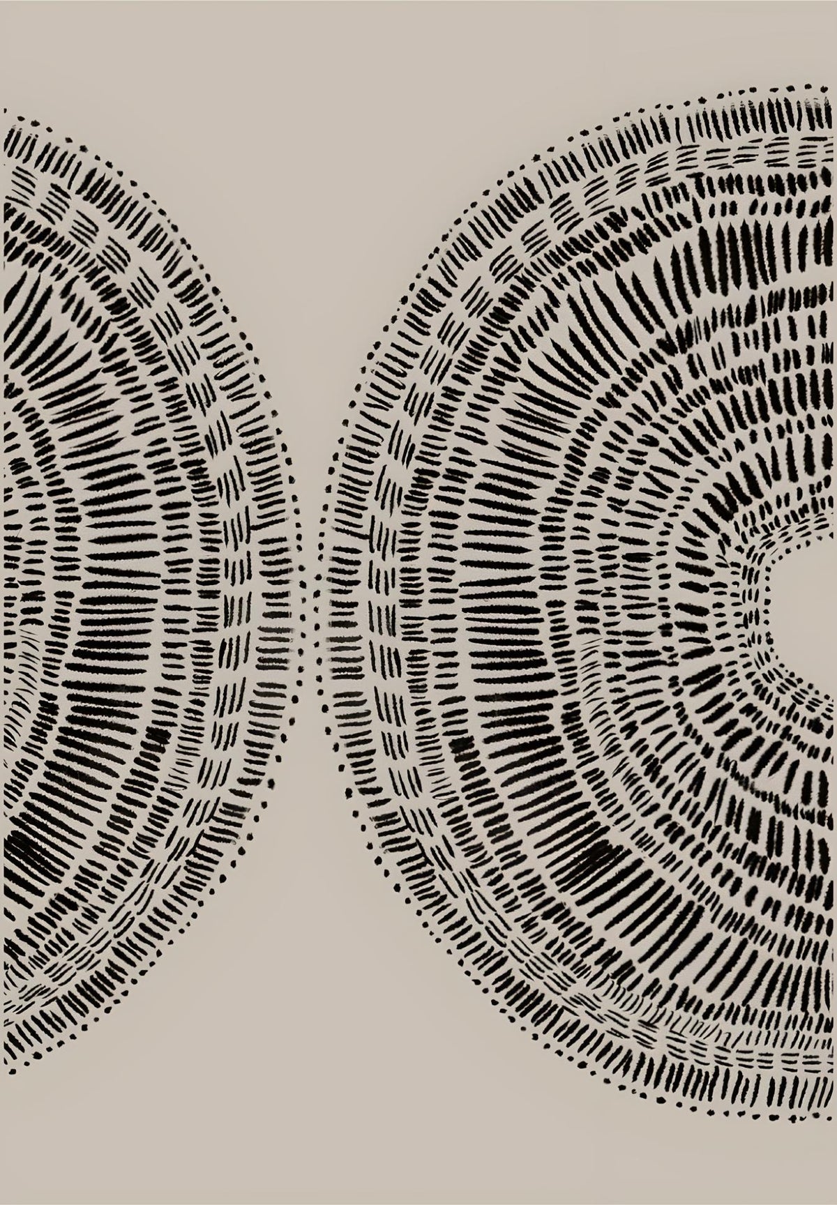 Twin Rings in Sand