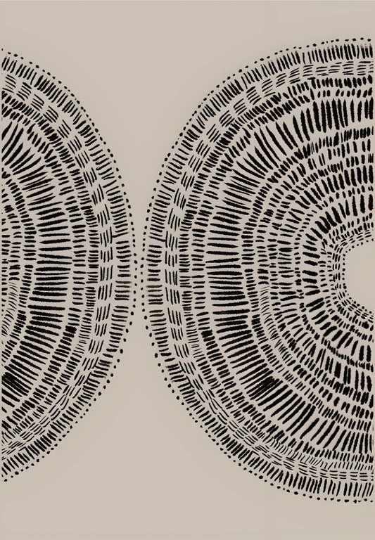 Twin Rings in Sand