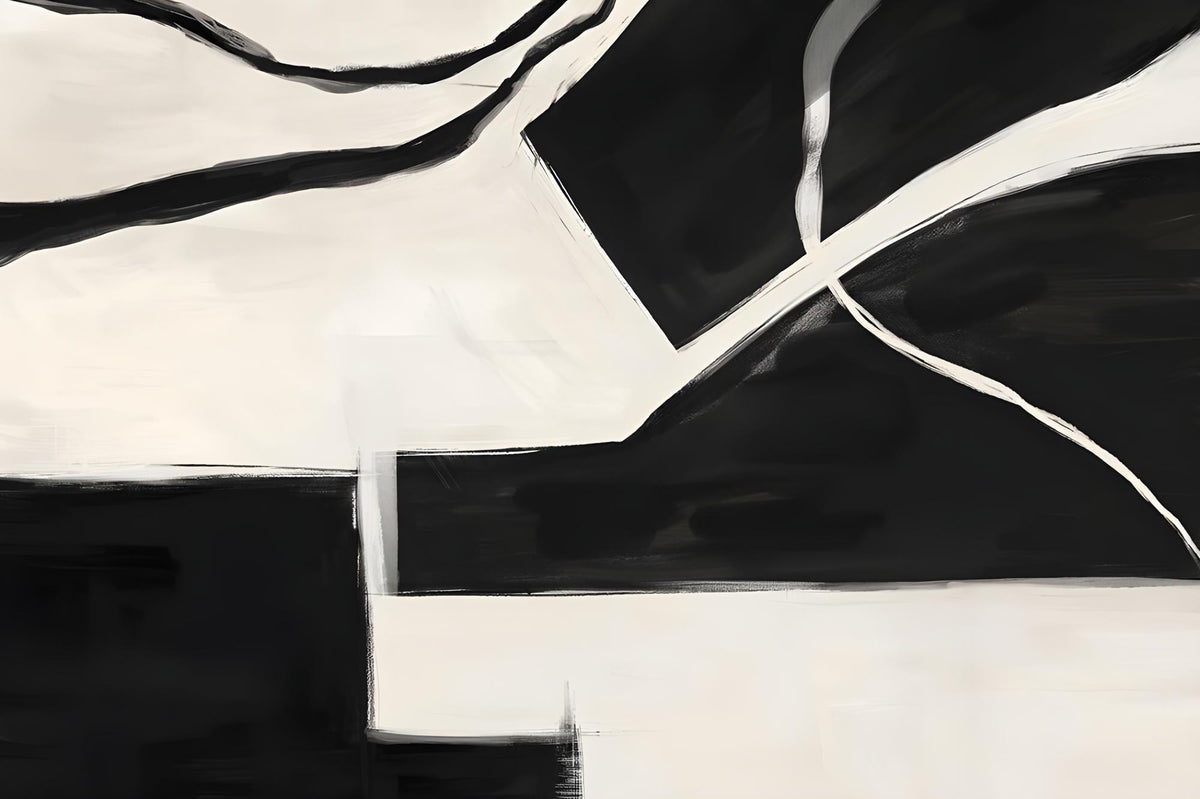 Black and Cream Abstract