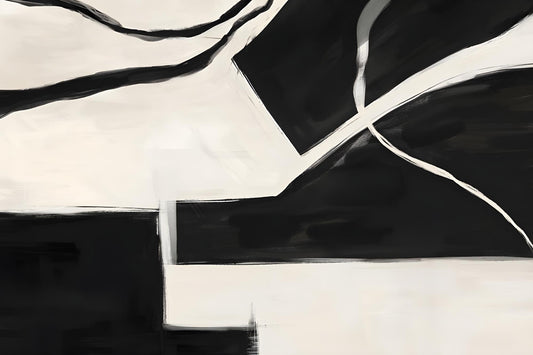 Black and Cream Abstract