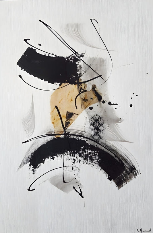 Calligraphic Arc Abstract