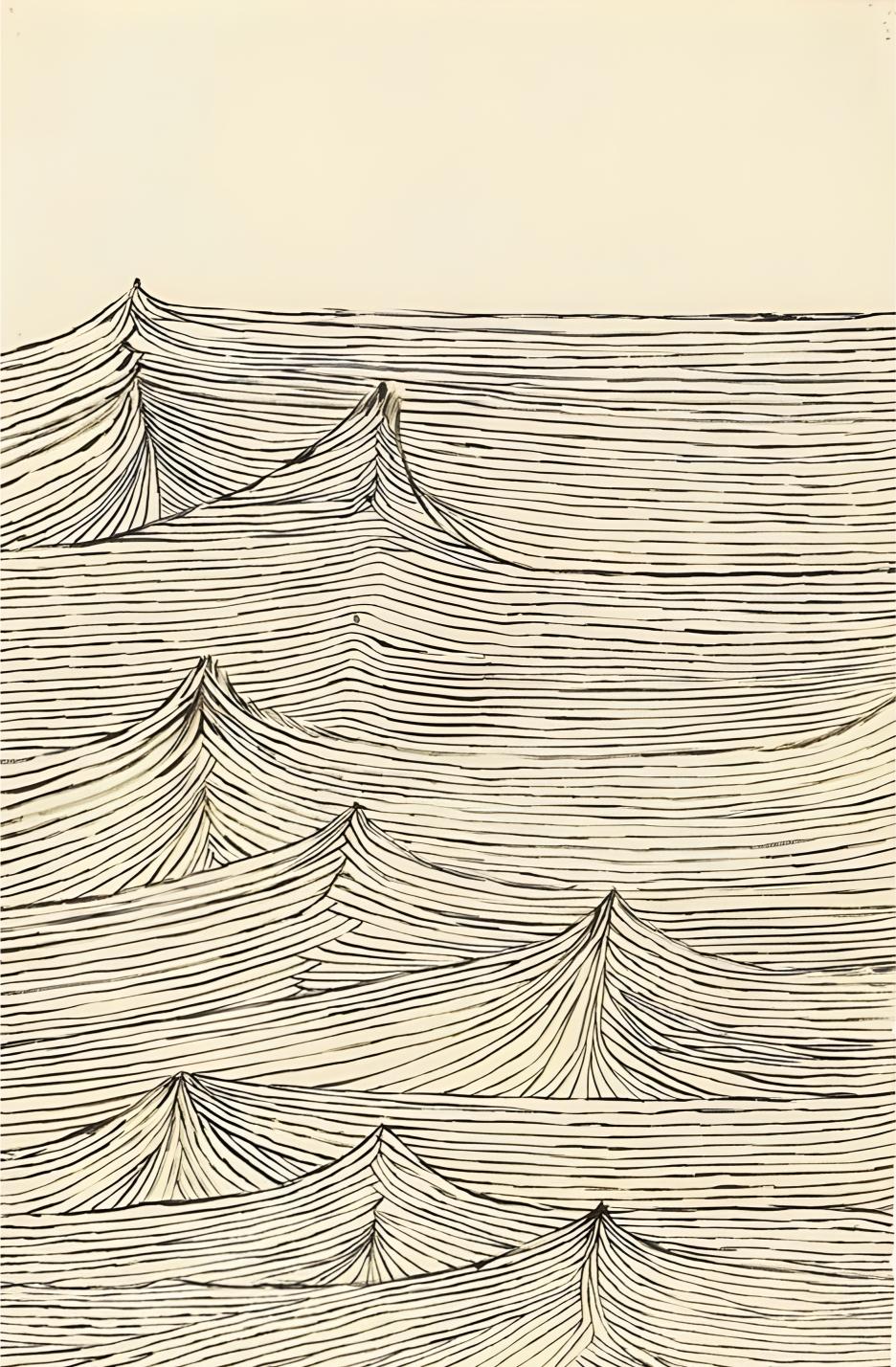Ocean Line Waves