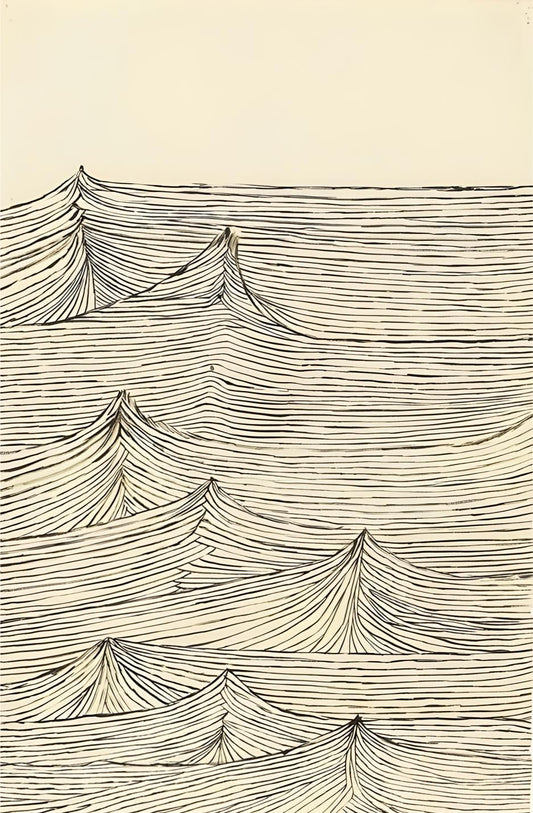 Ocean Line Waves