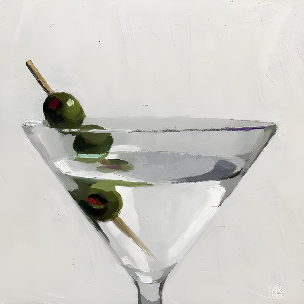 Martini with Olives